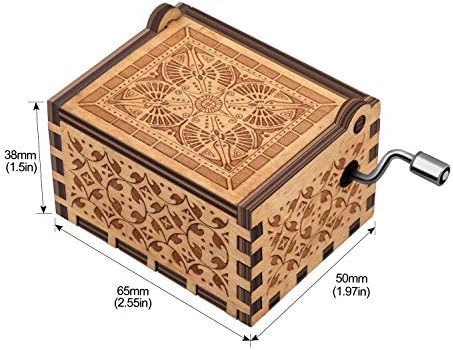 NNDUO You are My Sunshine Wood Music Boxes,Laser Engraved Vintage Wooden Sunshine Musical Box Gifts for Birthday/Christmas/Valentine's Day (Multi)
