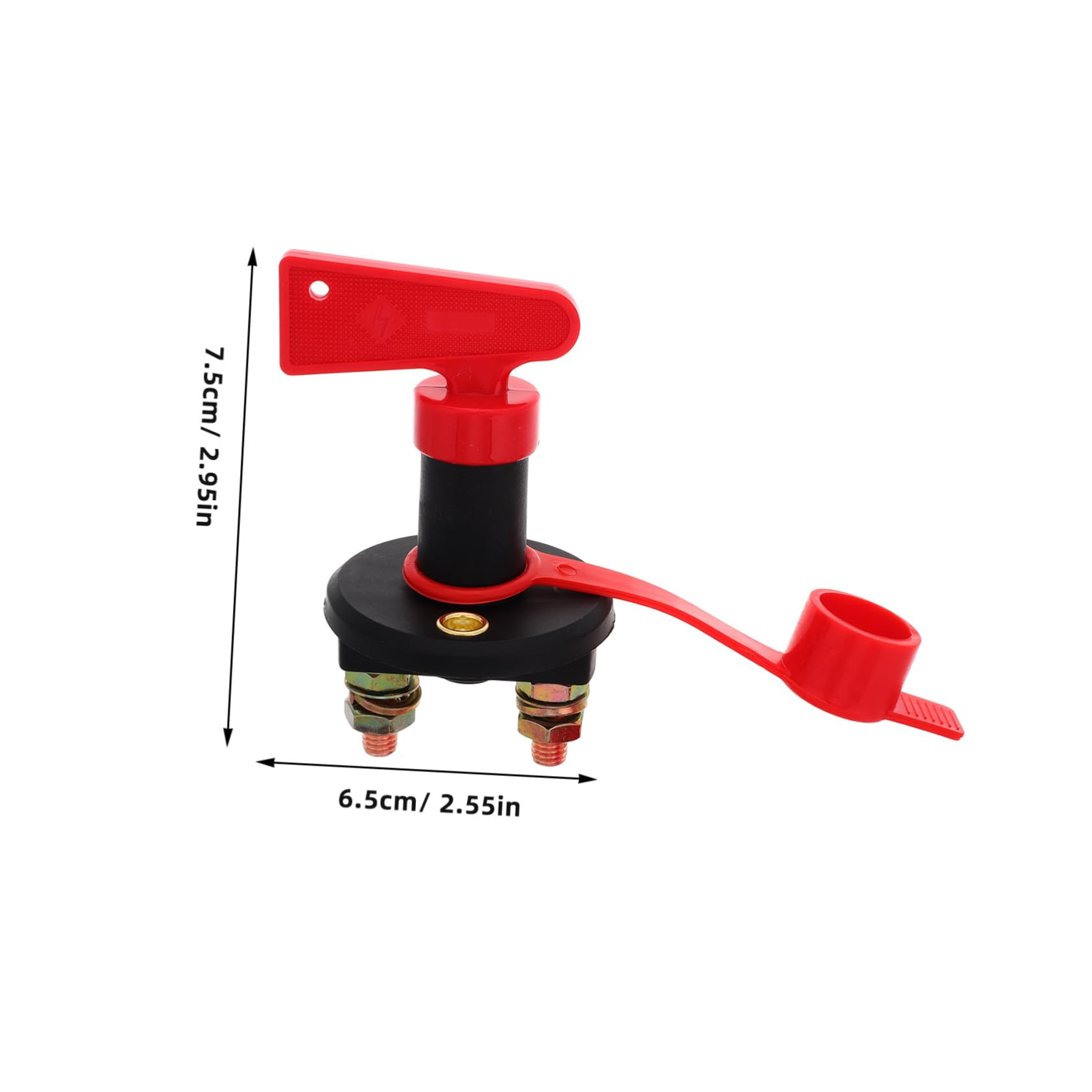 Zerodeko Battery Isolator Switch with Keys for Boats and Trucks Heavy Duty Power Disconnect Switch for Efficient Isolation and User Friendly Operation