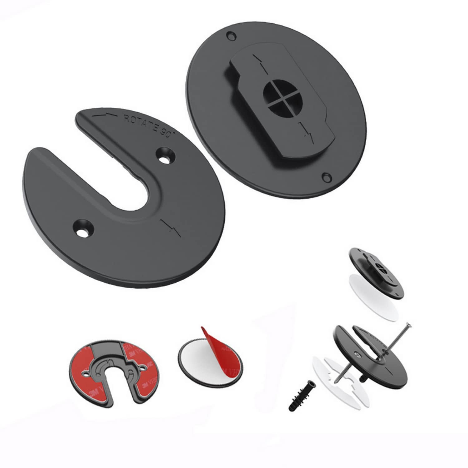 SKEIDO Tablet Holder Universal Rotatable Wall Mount for iPad Support E-reader Kindle Wi-fi routers Compatible with Xiaomi Huawei