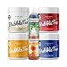 Popping Boba Molecula Bubble Tea Set 4x Fruchtperlen, Litschi, Himbeere, Passionfrucht und Blaubeere 2x Sirup Apfel und Pfirsich Becher, Strohhalme Popping Boba