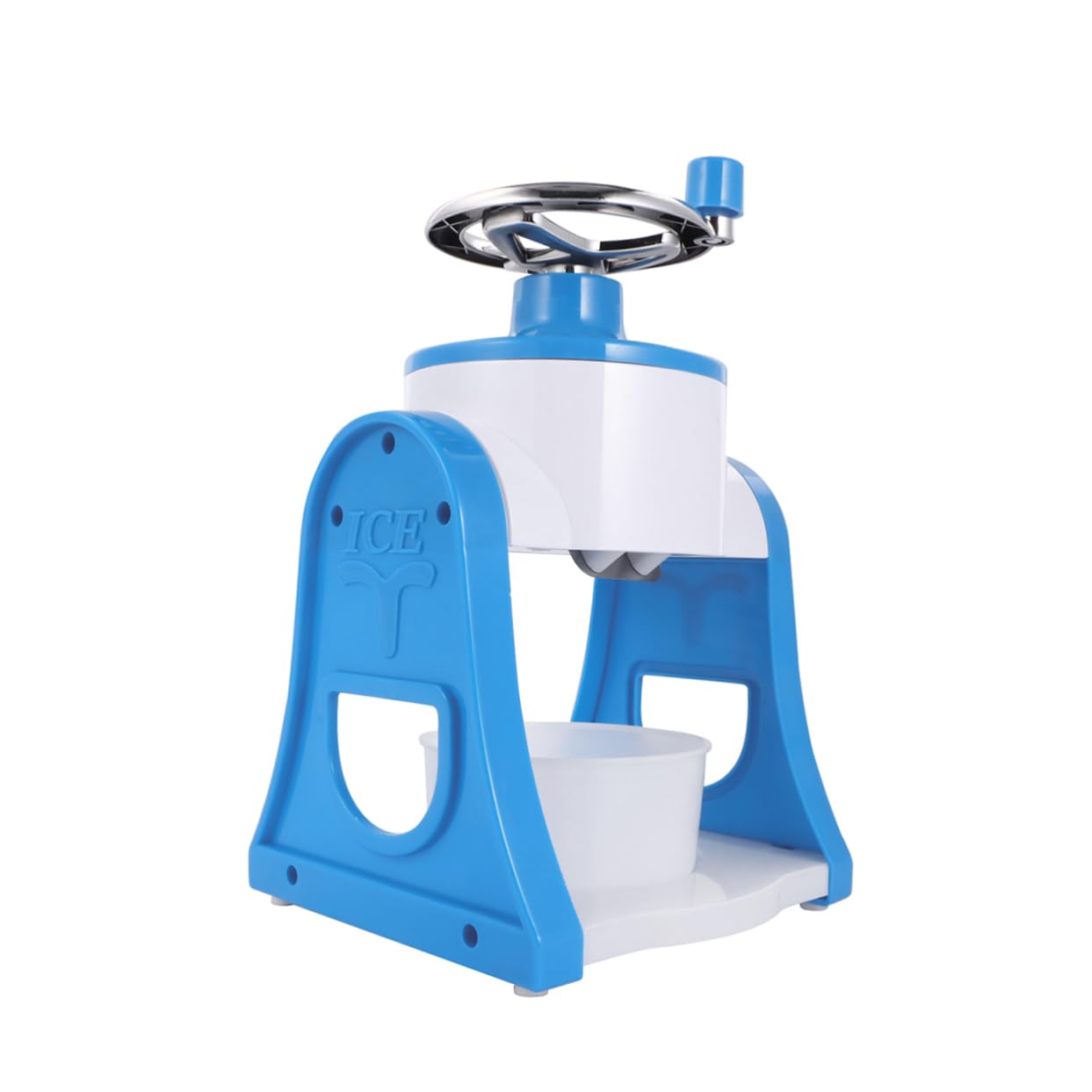 HOOTNEE Manual Ice Crusher Shaver Ice Maker Machine for Home Detachable Design Easy to Clean Use