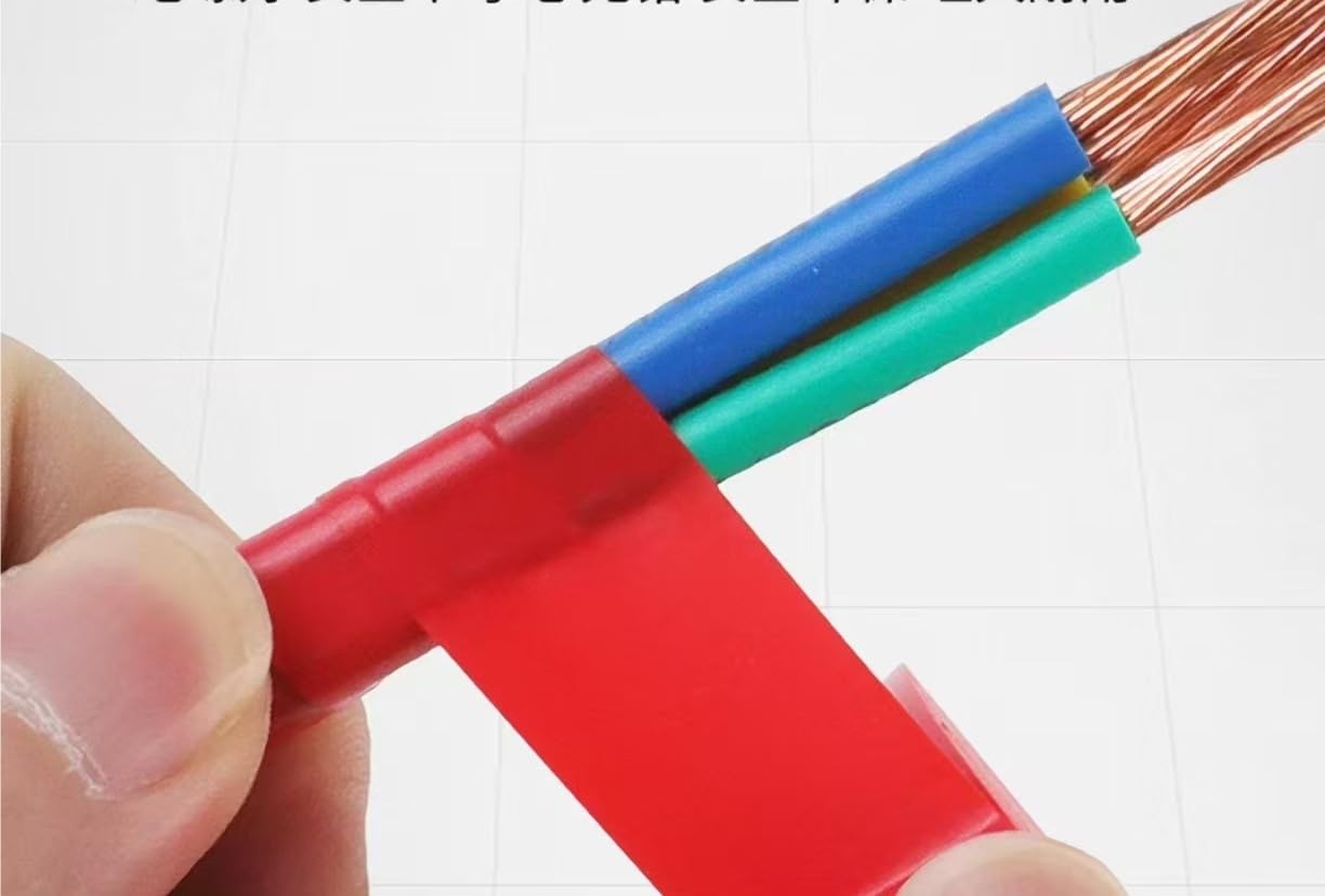 Nastro elettrico in PVC da 10 pezzi, nastro isolante ad alta adesione, avvolgimento del cablaggio resistente al calore for uso domestico e professionale(Green,Wide 50)