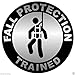 BIKERSTUFFUS Fall Protection Trained Hard HAT Sticker Toolbox Sticker Laptop Sticker