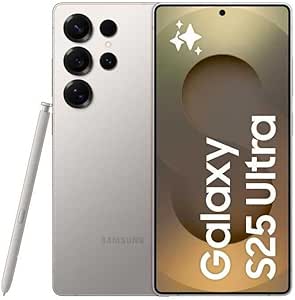 Samsung Galaxy S25 Ultra 256GB Teléfono Móvil con IA, Galaxy AI, 12GB RAM, Cámara 200MP, Dual SIM, IP68, Titanio Gris