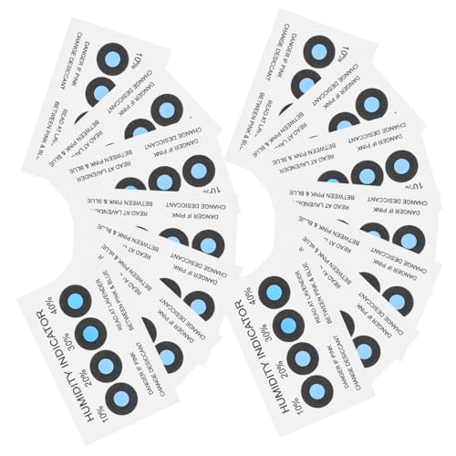 MAGICLULU 100 Tarjetas Sensibles A La Humedad Papel Indicador De Humedad Tarjeta Sensora De Humedad Tarjeta De Lectura De Humedad Tarjeta De Nivel De Humedad Tira Sensora De Humedad