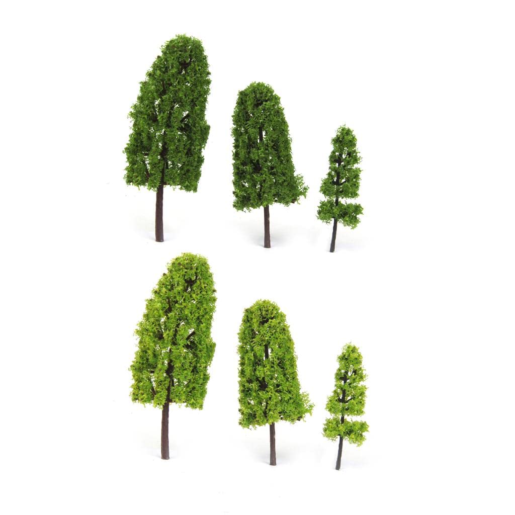 Qianly 2X Pagodenbaum Modellbahn Zubehör 1/150 20 Stück