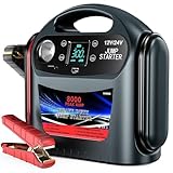 8000A Car Battery Jump Starter, Heavy Duty Jump Box for Gas & Diesel Vehicles, 12V/24V Portable Power Pack with LED Light for Trucks, SUVs, Commercial & Diesel Engines