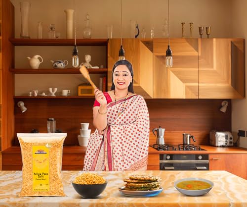 Image of Rani Yellow Peas Split, Dried (Vatana, Matar) 64oz (4lbs) 1.81kg Bulk ~ All Natural | Vegan | Gluten Friendly | Kosher | Product of USA