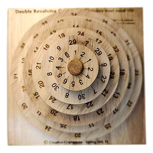 Revolving Double Century - 2 Sided Math Wood Brain Teaser Puzzle - Tough #TOP1