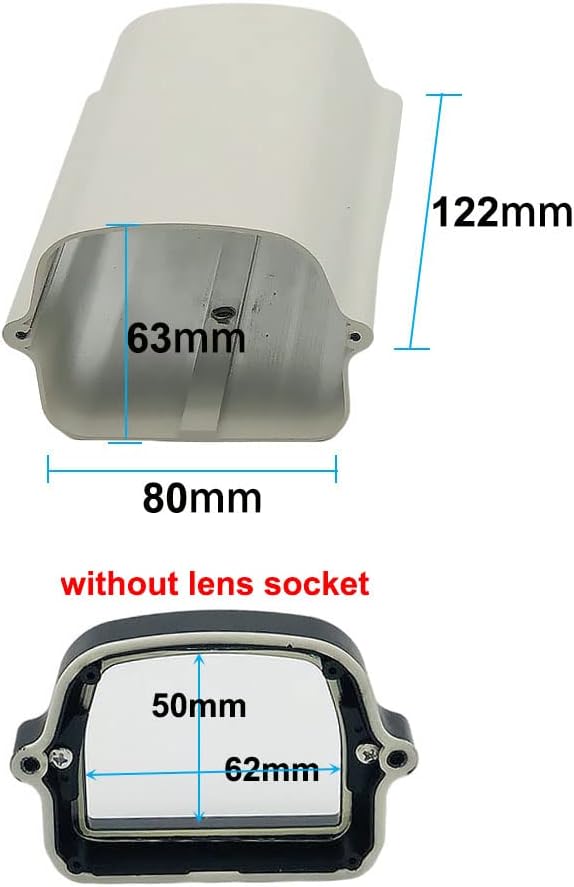 OwlCat 6 Inch Outdoor Weatherproof Small Duty Aluminum CCTV Housing Security Surveillance Camera Housing Camera Mount Enclosure Dust Cover Case image 3