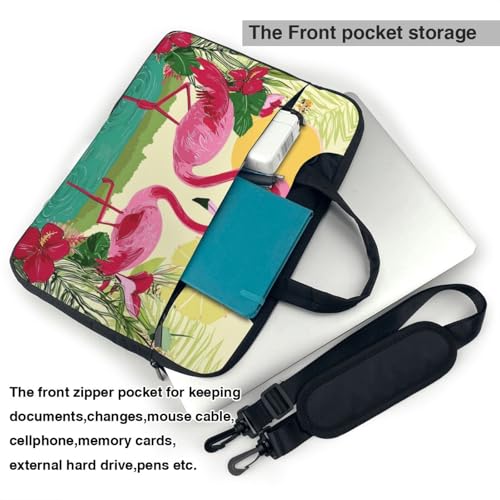 Bolso para portátil 15.6" impermeable con diseño flamencos miniatura 6