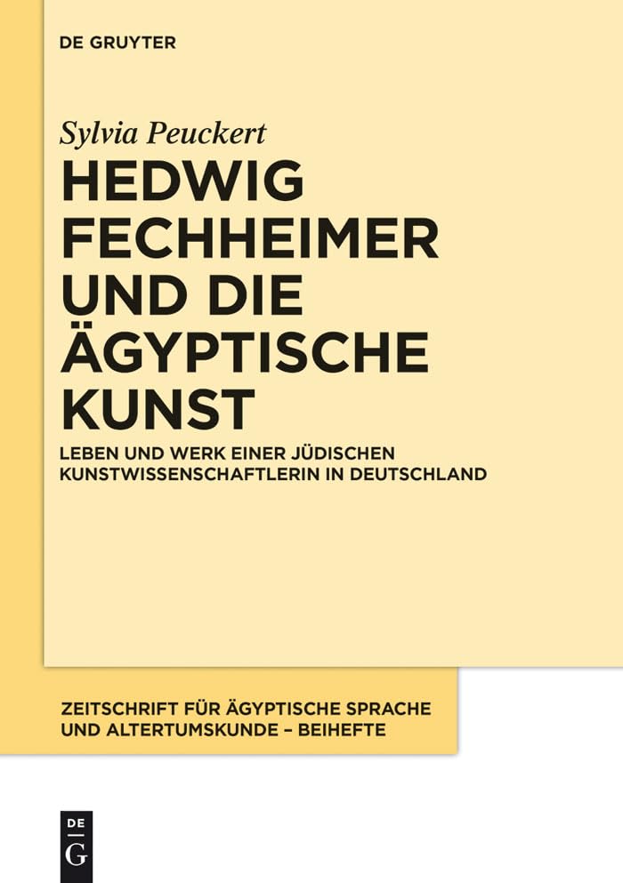 Livre Hedwig Fechheimer und die ägyptische Kunst, histoire art égyptien