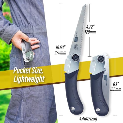 SUIZAN Japanese Folding Saw 120mm Versatile for Wood - Pocket Handsaw Pruningsaw Garden Woodworking DIY Tools 6 SUIZAN Japanese Folding Saw 120mm Versatile for Wood - Pocket Handsaw Pruningsaw Garden Woodworking DIY Tools - Image 6