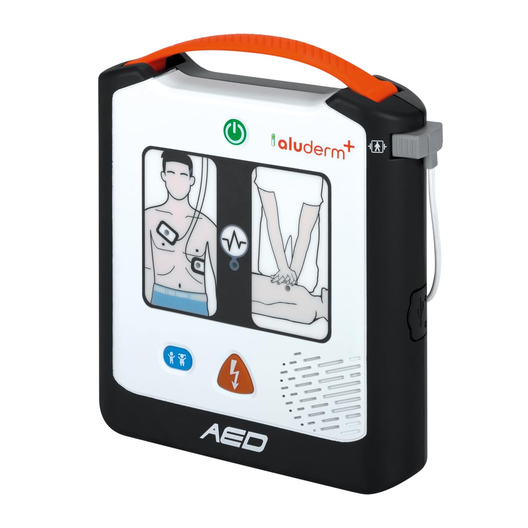 AED Defibrillator ALUDERM A1, VIVEST Medical, Halbautomat,MDR,1. Hilfe Set