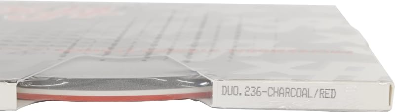Fita Pinstriping Dupla de 2 Cores Universal Products 0204236 – Cinza Metálico/Vermelho – 0,635 cm x 45,72 m