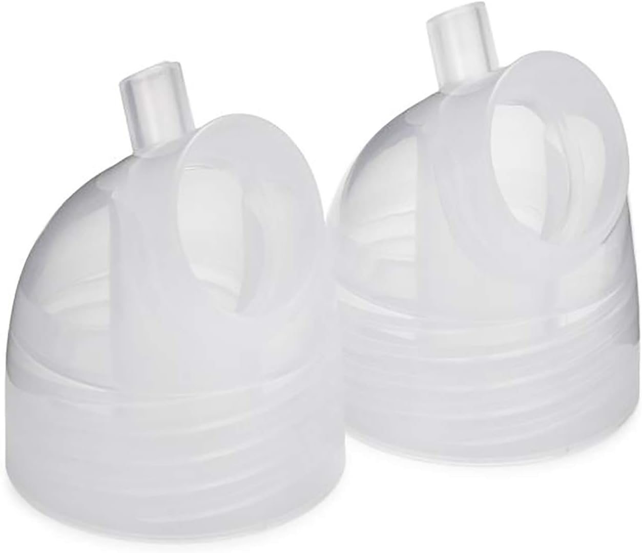 Breast Shield Connectors Replacement Parts - Compatible w/Motif Duo Double Breast Pump - Durable Motif Replacement Pump Parts - Spare Breastfeeding Essentials for Home & Work (Set of 2)
