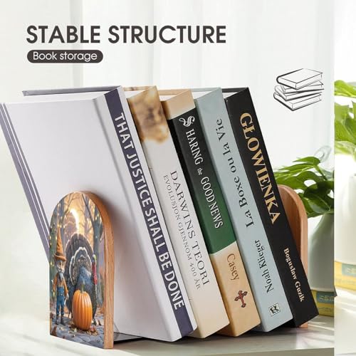 Sujetalibros de pavo resistente para evitar la caída de libros en estantes 8
