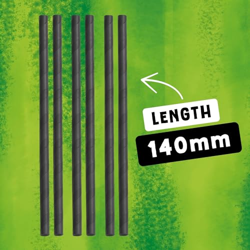 Miniatura 4 de The Cheeky Panda Bamboo Perfecto Para Cócteles Pajitas De Papel Negro Paquete De 250 Pajitas 100 Biodegradable, Sin Plástico, Ecológico, Resistente Y Sostenible