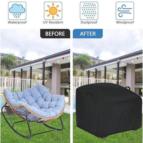 Funda para silla impermeable y resistente al sol para muebles de patio exterior 5