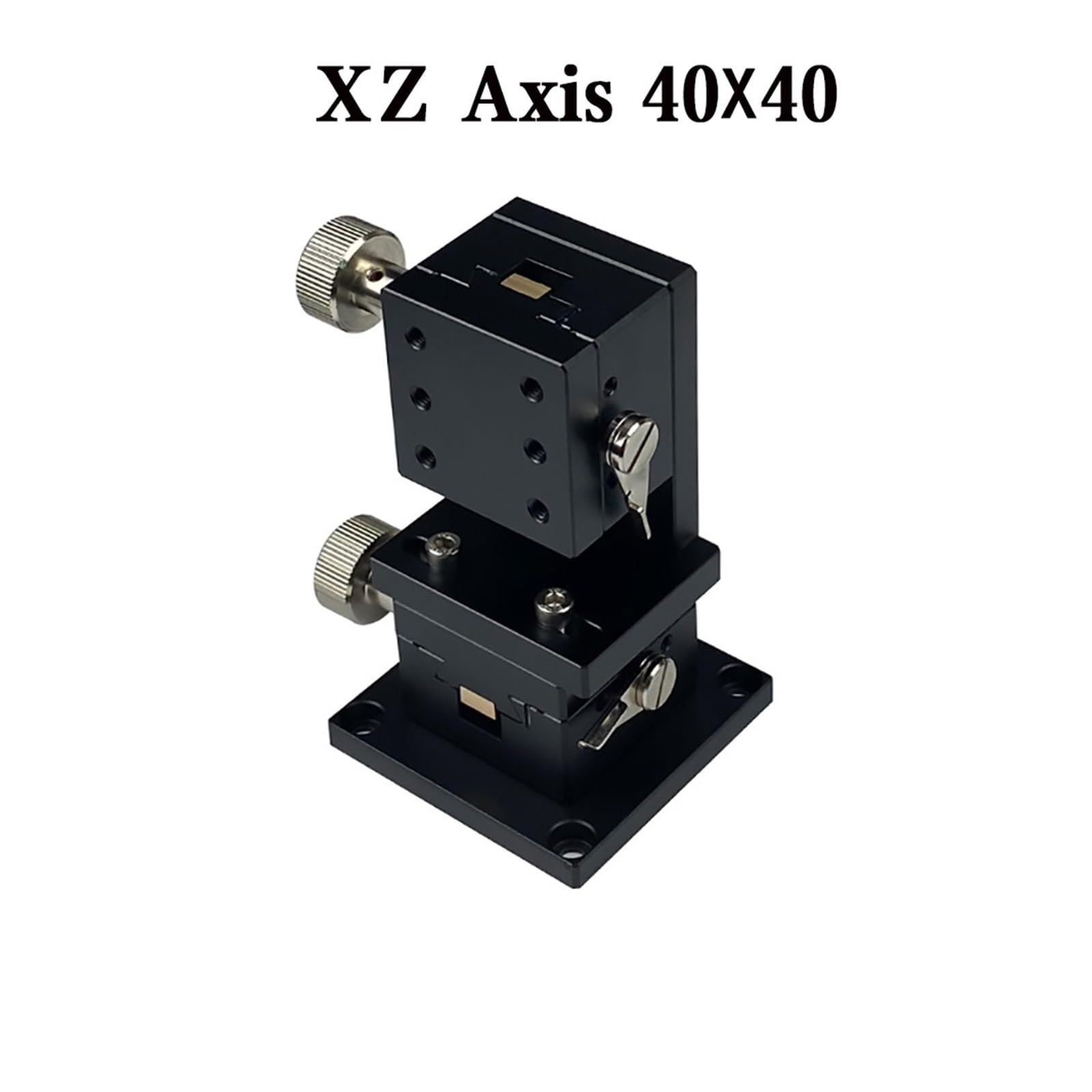Spostamento XZ LWE4040 40 * 40 Tavola Scorrevole con scanalatura a Coda di Rondine Trasmissione a cremagliera e pignone Manopola di Alta precisione Cursore di Regolazione fine