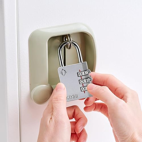 Miniatura 2 de XD35 Candado de Combinación, Candado de 3 Dígitos para Casillero de Gimnasio Deportivo Escolar, Cerca, Caja de Herramientas, Estuche, Almacenamiento