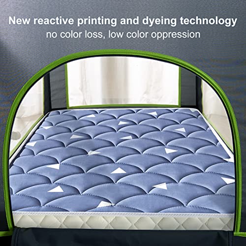 Pack And Play Mattress Topper Fits For Graco & Baby Trend &Pamo Babe Playard（Size：38X26X3） Odorless Soft Foam【Blue - Breathable-Quiet】 Pack N Play Mattresses，Baby Premium Foam Playpen Mattresses #TOP5