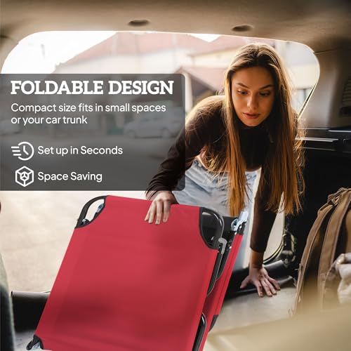 image for Outsunny Folding Chaise Lounge Pool Chairs, Outdoor Sun Tanning Chairs