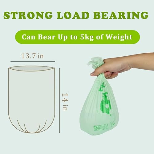 Miniatura 3 de Bolsas de compostaje 100% para encimera de cocina, contenedor de compostaje  1, 1.2, 1.3, 1.5 galones, desechos de alimentos de cocina, bolsas de
