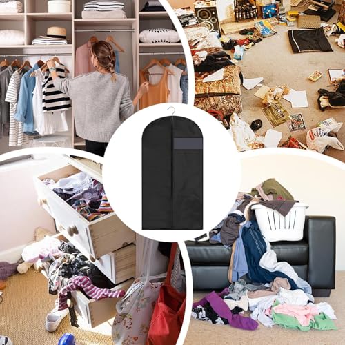 Travel Garment Bag - Suit Bag | Hanging Clothes Travel Bags | Hangable Space Saver Dustproof Protective Organizer With Zipper | Coat Storage Organizers For Clothes, Coats, Jackets, Shirts4