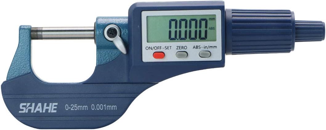 Digital Outside Micrometer 0-25mm /0-1,Metric Inch, 0.00005 (0.001mm) Resolution,+/-0.0001 Accuracy Digital Outside Micrometer 0-25mm /0-1,Metric Inch, 0.00005 (0.001mm) Resolution,+/-0.0001 Accuracy