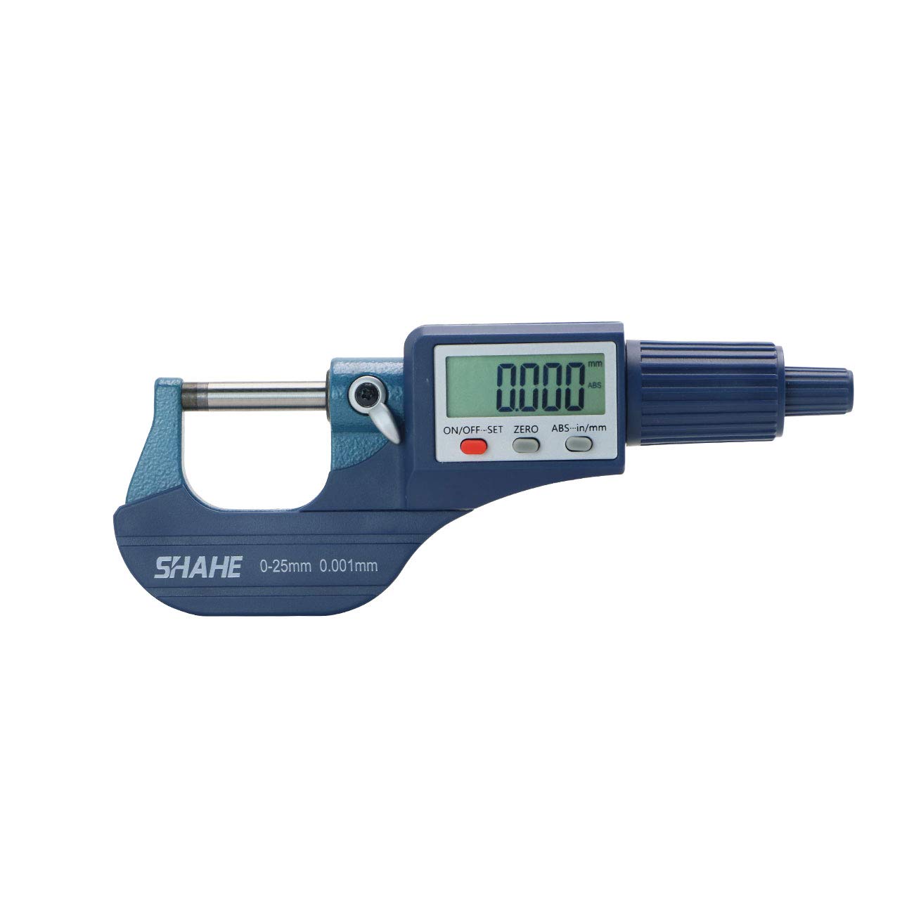 SHAHE Digital Outside Micrometer 0-25mm/0-1" | 0.001mm Resolution, ±0.0001" Accuracy, LCD Display, Metric/Inch
