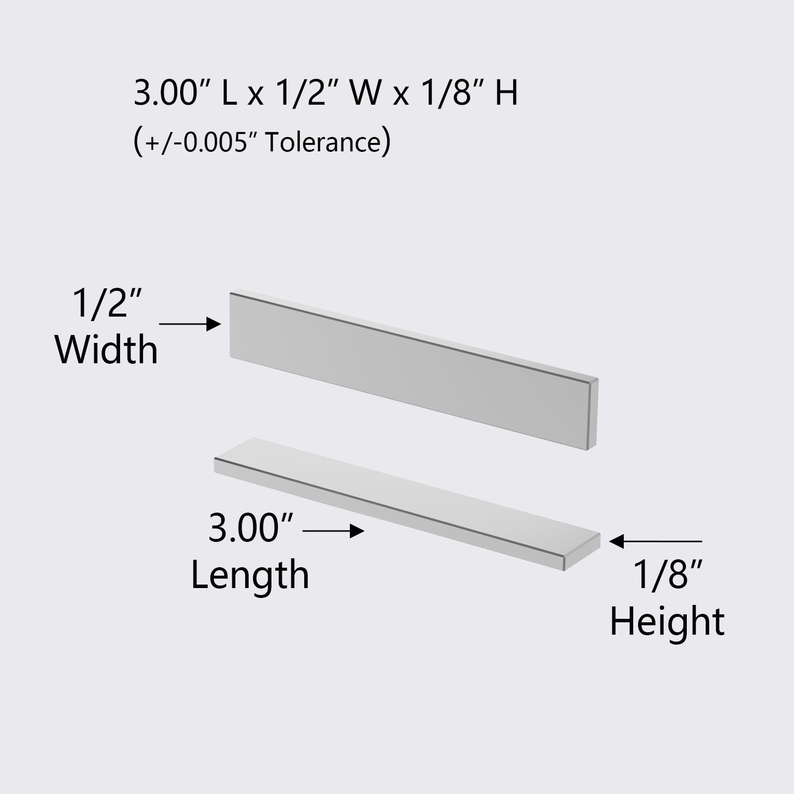 N52 Magnet Bar - 3" L x 1/2" W x 1/8" H - 8 Pack, Really Strong Neodymium Bar Magnets, Powerful Rare Earth Magnets, Heavy Duty Industrial Neodymium Block Magnet 3.00 x 0.50 x 0.125 inch — Amazon image 2