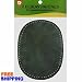 2/pkg Sew-on 4 1/2"x5 3/4" Dark Green Suede Elbow Patches