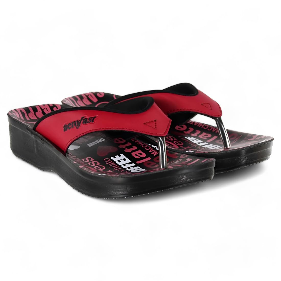 Aerofast PU Red Casual (LA0878) Slippers for Women - 38 EU (B09Q322QGF) Amazon Price History, Amazon Price Tracker