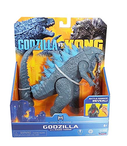 Godzilla vs. Kong 2021 Monsterverse Movie Series 6\" Action Figure: Godzilla with Radio Tower - Thumbnail 2