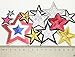Libiline 20pcs Random Assorted Stars Kid Embroidered Patch Sew On/Iron On Patch Applique Clothes Dress Plant Hat Jeans Sewing Flowers Applique DIY Accessory (Assorted-Stars)