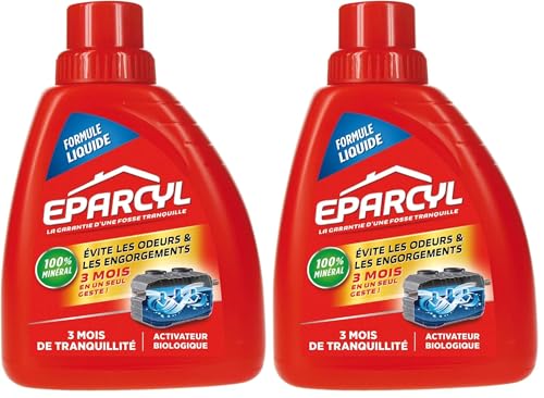 EPARCYL Flacon (500mL) Liquide Activateur Biologique – Entretien Fosses Septiques (Lot de 2)