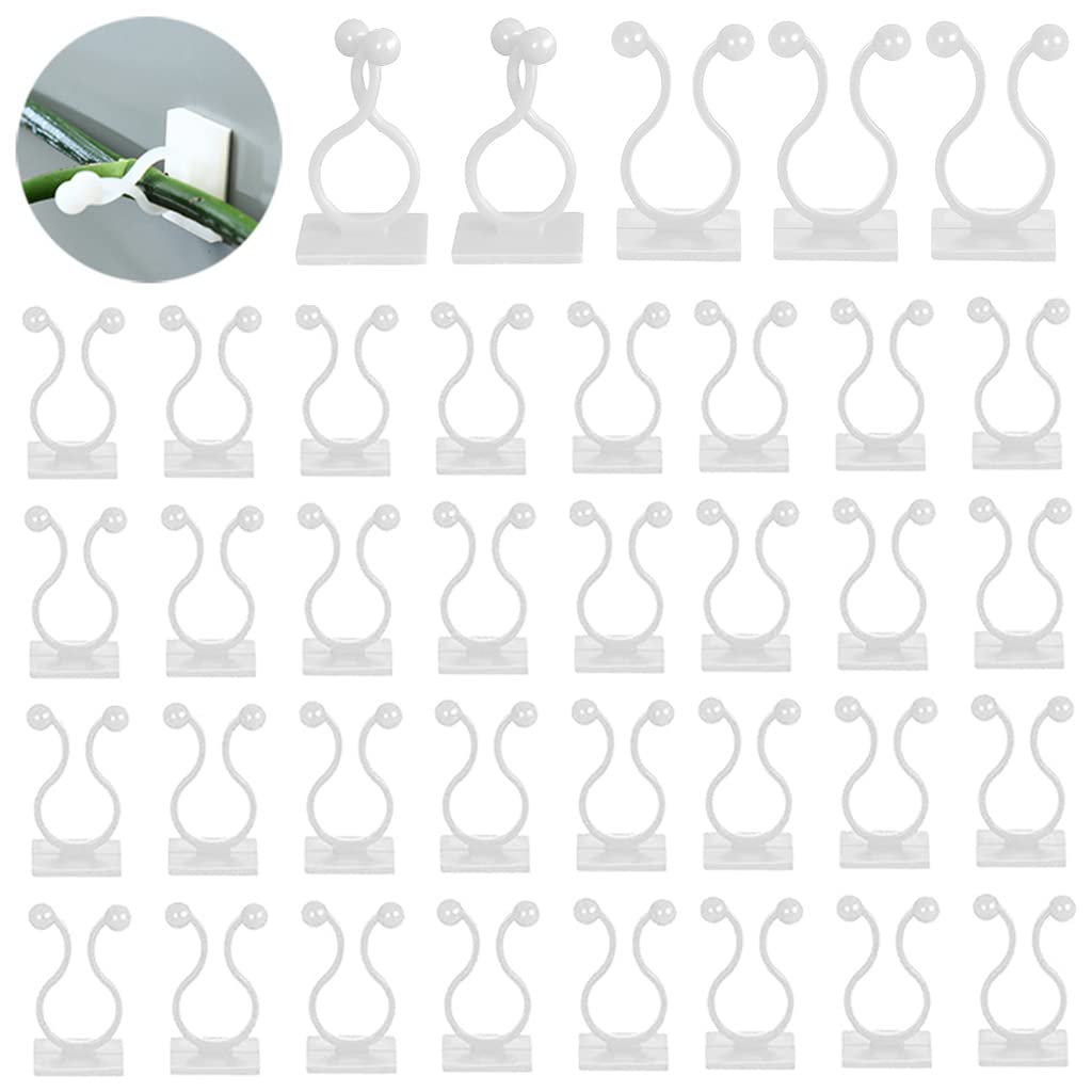 HASTHIP Acrylonitrile Butadiene Styrene Wall Fixture Clips For Plant Climbing 50Pcs Vine Plant Climbing Wall Fixer Self-Adhesive Hook, Wall Vines Wall Hook Vines Climbing Clip For Home (White) (B09SG9PTKX) Amazon Price History, Amazon Price Tracker