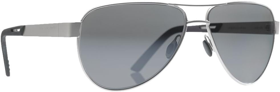 Revision Military 4-0493-0006 Alphawing Sport Metal Sunglasses, Silver Mirror