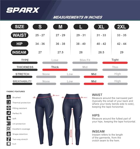Sparx Calça feminina acolchoada para ciclismo, Preto, XGG