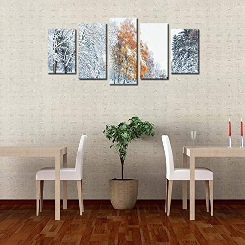 Tableau mural sur toile 5 pièces pour habiller un grand mur vide sans effort - 4