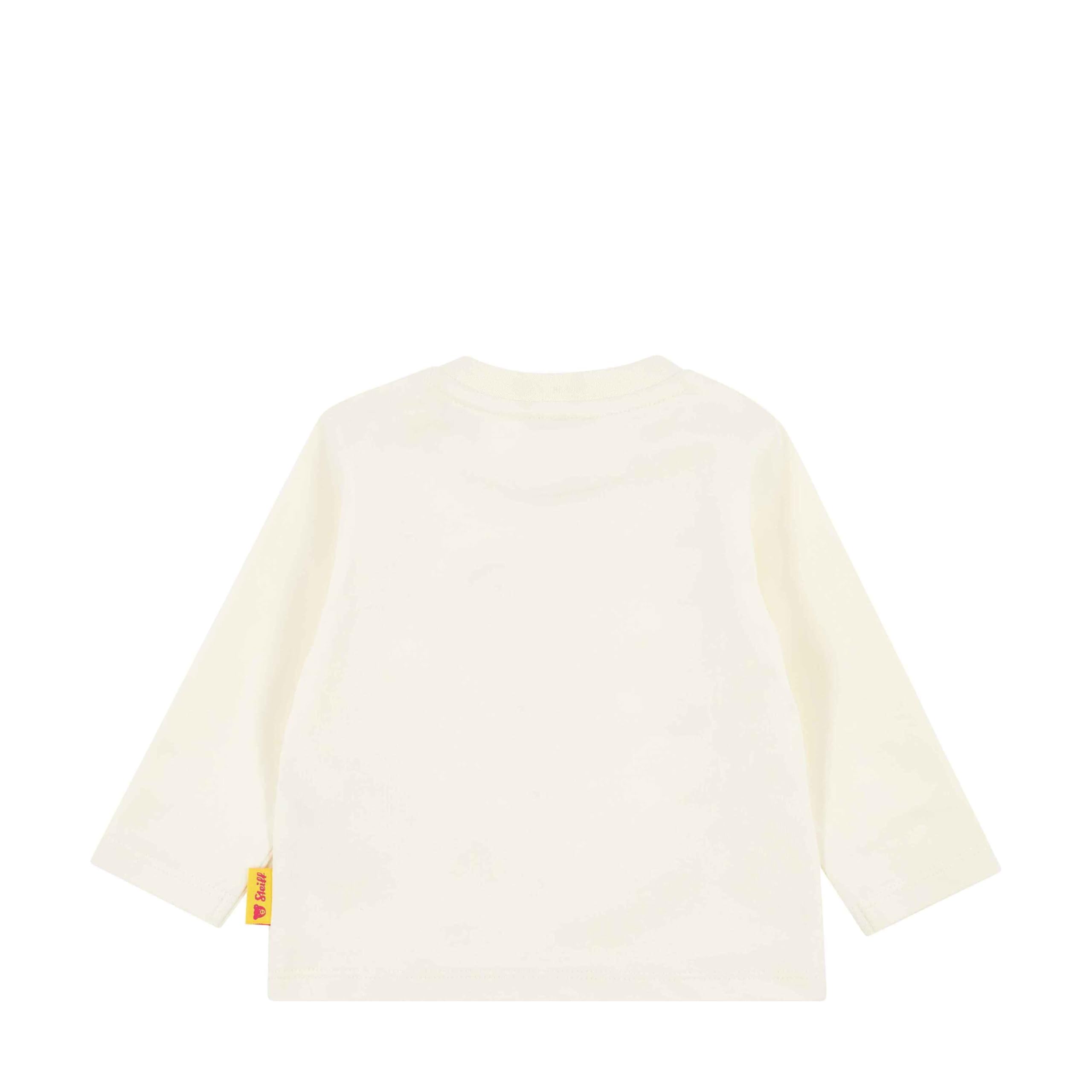 Steiff Koszulka z długim rękawem, rozmiar UE 92, Eggnog, chłopięca bluza z długim rękawem, bluza z długim rękawem, sweter z długim rękawem, dla niemowląt, idealna koszulka basic, wygodna i miękka