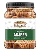 DailyHerbs Premium Afghani Anjeer 500gm Jar Pack | Whole Natural Dried Figs | Soft Texture & Naturally Sweet | No Added Sugar | Rich Source Of Fiber | Healthy Snack Dry Fruits | Rich Source of Vitamins & Dietary Fiber