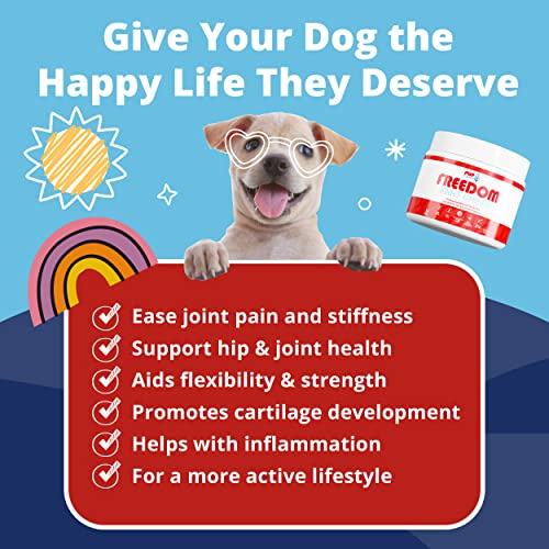 Pup Labs Freedom Joint Chews - Delicious Dog Hip And Joint Supplement - Vitamins Packed With Super Nutrients - Keep Your Pup Happy And Active - Made For All Dogs And Breeds - Made In The Usa, 30 Chews #TOP2