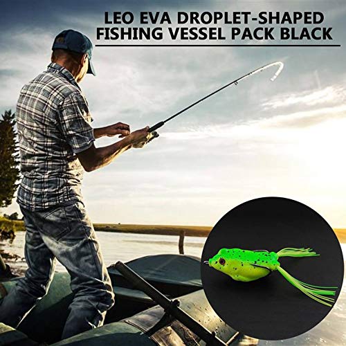 Iscas de pesca macias artificiais N/V, iscas realistas de sapo com dois ganchos, iscas de sapo para