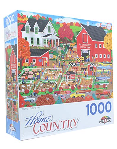 RoseArt - Home Country - Puzzle de 1000 piezas Plumly's Petting Farm para adultos miniatura 2