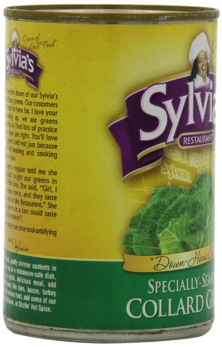 Sylvia's Specially-Seasoned Collard Greens, 14.5 Ounce Cans (Pack of 12)