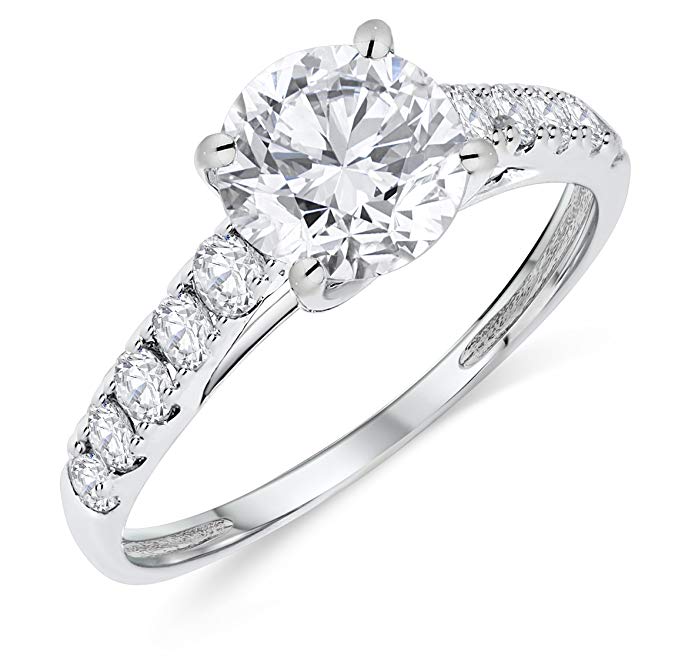 Buy Jewels 14k Authentic Gold Engagement Ring for Women