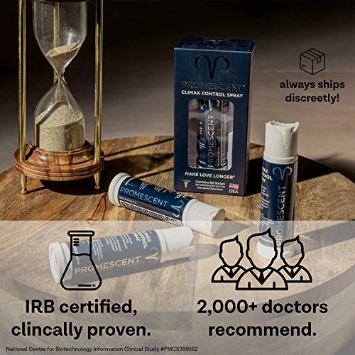 Promescent Delay Spray For Men (7.4Ml) + Female Warming Arousal Gel For Women, Last Longer In Bed For Him And New Sensations For Her - Pleasure Pack For Couples, Sex Things For Adults #TOP1