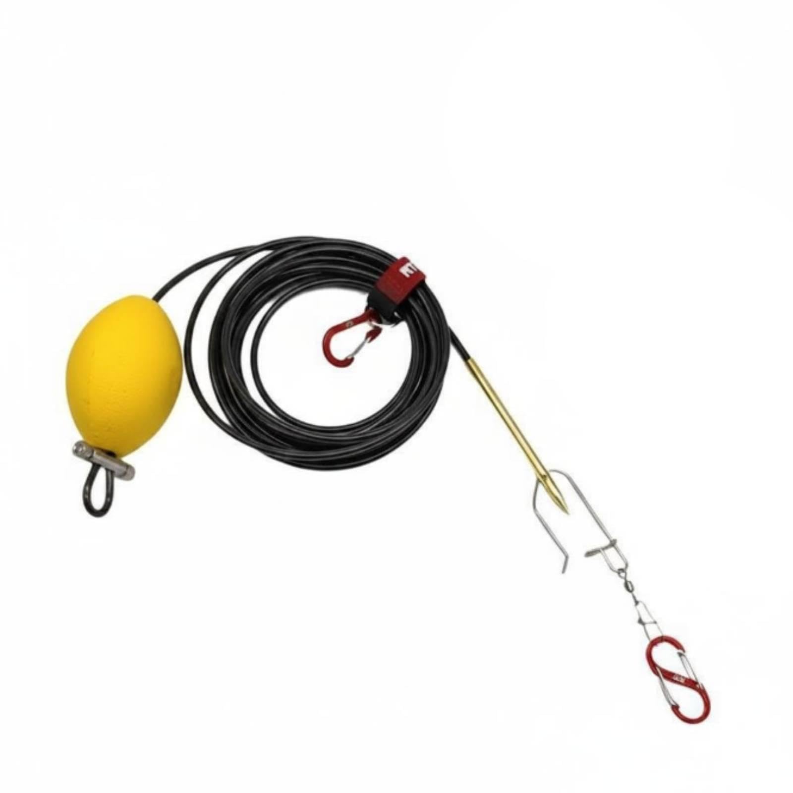HEAVENGLOW Fish Lock Snap Stringer Portable Live Fish Stringer Easy to Carry Angling Gear 5M Steel Wire Rope | Other Fishing Equipment | Fishing Equipment | Fishing-picture-23